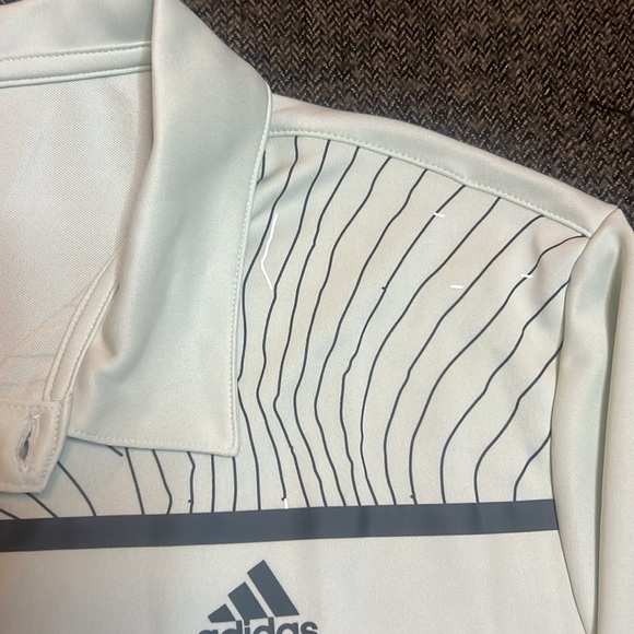 NWT Adidas Men's Light Green Golf Polo Shirt sz L Aeroready Technology - Picture 3 of 12